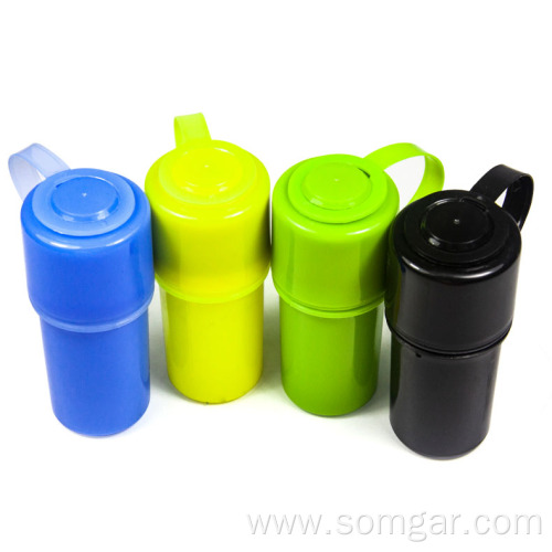 GP1222103 Tobacco Plastic Cigarette Grinder Storage Bottle